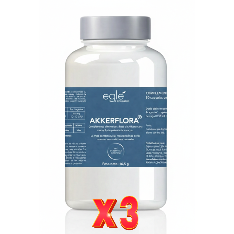 Pack de 3 unidades Akkerflora 30 Cápsulas Vegetales Egle Pack de 3 unidades Akkerflora 30 Cápsulas Vegetales Egle