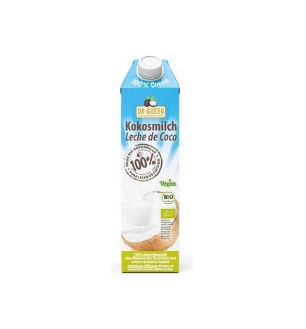 Leche De Coco Para Cocinar 1L. Bio Dr. Goerg