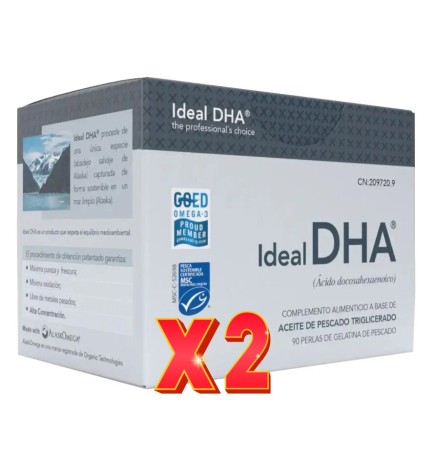 Pack de 2 unidades Ideal Dha 90 Cápsulas Margan