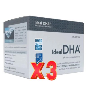 Pack de 3 unidades Ideal Dha 90 Cápsulas Margan