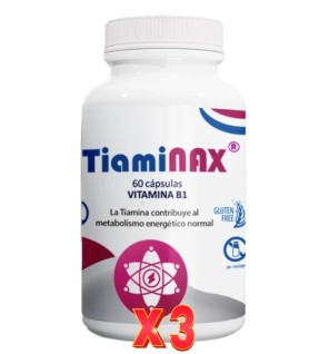 Pack de 3 unidades Tiaminax 60 Cápsulas Margan