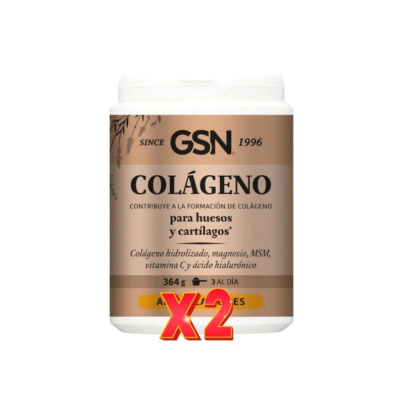 Pack de 2 unidades Colágeno Articulaciones 364 Gramos Gsn