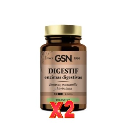 Pack de 2 unidades Enzimas Digestivas Digestif 50 Comprimidos Gsn