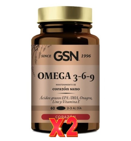 Pack de 2 unidades Omega 3-6-9 60 Perlas Gsn