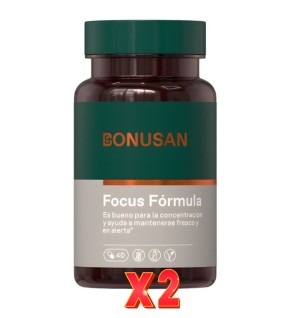 Pack de 2 unidades Focus Fórmula 40 Cápsulas Bonusan