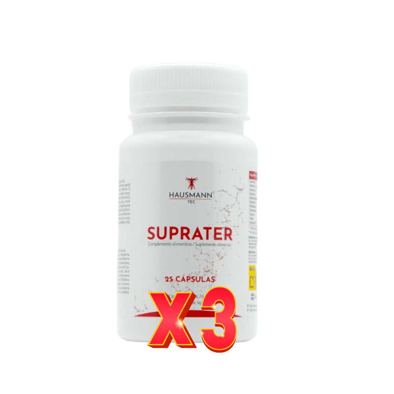 Pack de 3 unidades Suprater 25 Cápsulas Hausmann