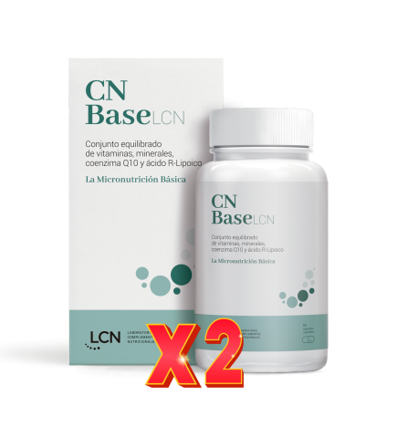 Pack de 2 unidades CN Base 60 Cápsulas Vegetales Lcn