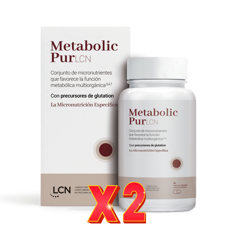 Pack de 2 unidades Metabolic Pur 60 Cápsulas Vegetales Lcn Pack de 2 unidades Metabolic Pur 60 Cápsulas Vegetales Lcn