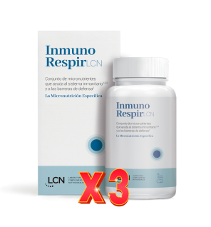 Pack de 3 unidades Inmuno Respir 90 Cápsulas Vegetales Lcn