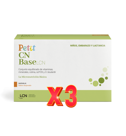 Pack de 3 unidades Petit CN Base Sabor Naranja 30 Sobres Lcn