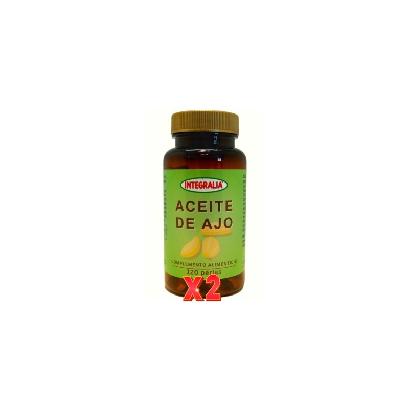 Pack de 2 unidades Aceite De Ajo 120 Perlas Integralia Pack de 2 unidades Aceite De Ajo 120 Perlas Integralia