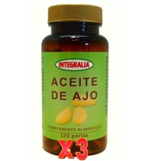 Pack de 3 unidades Aceite De Ajo 120 Perlas Integralia