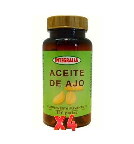 Pack de 4 unidades Aceite De Ajo 120 Perlas Integralia