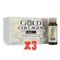 Pack de 3 unidades Gold Collagen HairLift 10 ampollas Gold Collagen