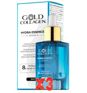 Pack de 3 unidades Gold Collagen Serum Hydra Essence 30 ml Gold Collagen