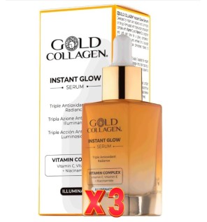 Pack de 3 unidades Gold Collagen Serum Instant Glow 30 ml Gold Collagen
