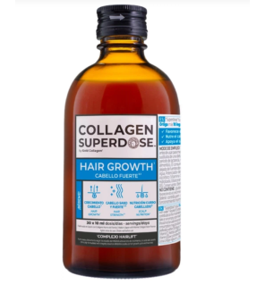 Gold Collagen Superdose Hair Growth Cabello Fuerte  30 Días 300 ml Gold Collagen