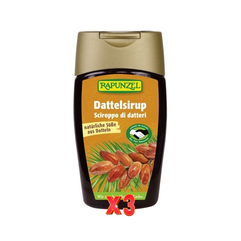Pack de 3 unidades Sirope Datil Rapunzel 250 G Rapunzel