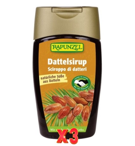 Pack de 3 unidades Sirope Datil Rapunzel 250 G Rapunzel