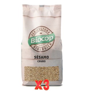 Pack de 3 unidades Sesamo Crudo S/Tostar Biocop 500 G Biocop