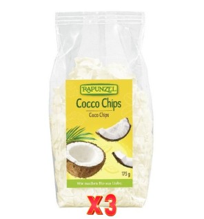 Pack de 3 unidades Coco Chips Rapunzel 175 G Rapunzel