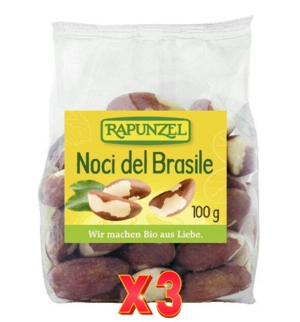Pack de 3 unidades Nueces Brasil Rapunzel 100 G Rapunzel