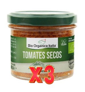 Pack de 3 unidades Pate Tomate Seco Bio Organica Italia 100 G Bio Organica Italia