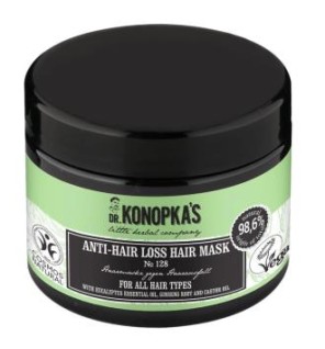 Mascarilla Anticaída #128 Para Todo Tipo De Cabello, 300 Ml Dr. Konopka'S