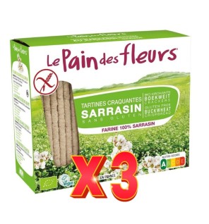 Pack de 3 unidades Cracker Sarraceno Le Pain Des Fleurs 300G Le Pain Des Fleurs