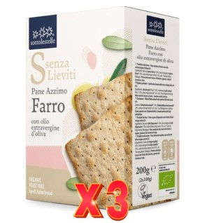 Pack de 3 unidades Pan Acimo Trigo Espelta Sotto 200G Sottoleste