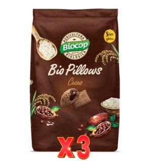 Pack de 3 unidades Biopillows Cacao S/G Biocop 300 G Biocop
