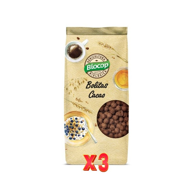 Pack de 3 unidades Bolitas Cacao Biocop 200G Biocop Pack de 3 unidades Bolitas Cacao Biocop 200G Biocop