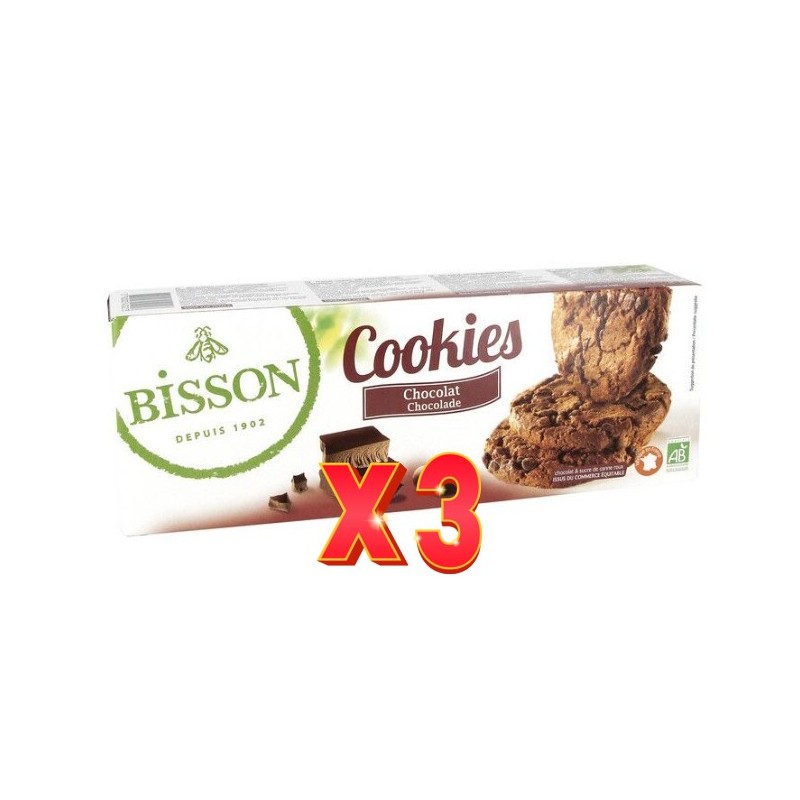 Pack de 3 unidades Galleta Cookies Chocolate Bisson 200G Bisson Pack de 3 unidades Galleta Cookies Chocolate Bisson 200G Bisson