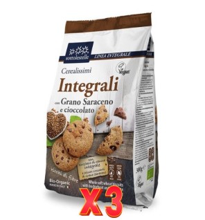 Pack de 3 unidades Galleta Int C/T.Sarraceno Chips Choco Sotto 300G Sottoleste