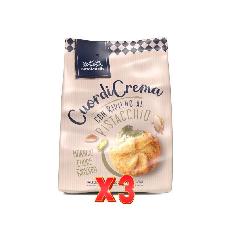 Pack de 3 unidades Galleta Rellena Crema Pistacho Sotto 200G Sottoleste