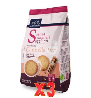 Pack de 3 unidades Galletas T.Espelta Canela Sin Azucar Sotto 250G Sottoleste