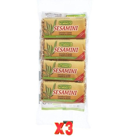 Pack de 3 unidades Barrita Sesamini Rapunzel 4X 27 G Rapunzel