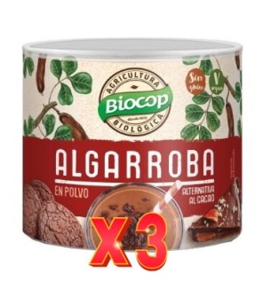 Pack de 3 unidades Algarroba Polvo Biocop 250 G Biocop
