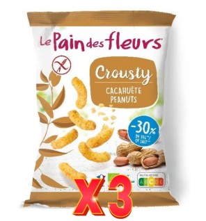 Pack de 3 unidades Ganchito Crousty Cacahuete Le Pain Des Fleurs 75 G Le Pain Des Fleurs
