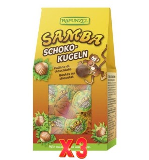 Pack de 3 unidades Bombon Choco Avellanas Samba Rapunzel 8X12G Rapunzel