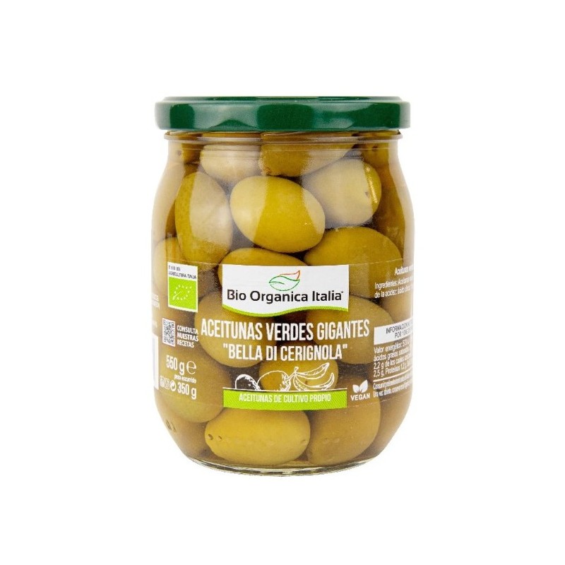 Aceituna Verde Gigante Bio Organica Italia 550G Bio Organica Italia Aceituna Verde Gigante Bio Organica Italia 550G Bio Organica Italia