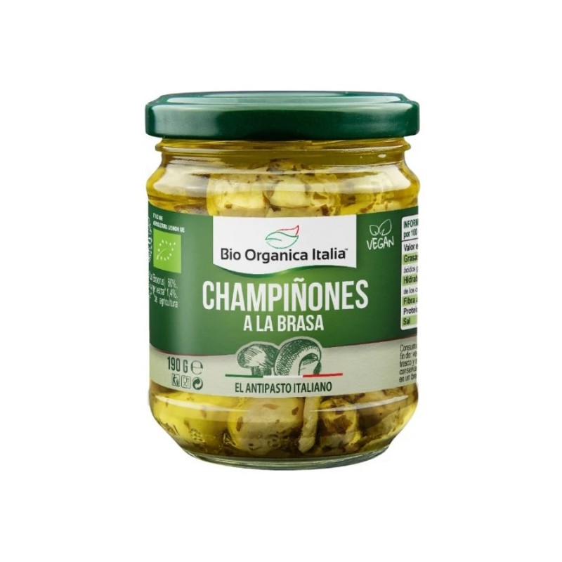 Champiñones Brasa Aceite Bio Organica Italia 190G Bio Organica Italia Champiñones Brasa Aceite Bio Organica Italia 190G Bio Organica Italia