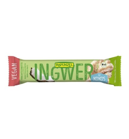 Barrita Coco Jengibre Vegana Rapunzel 40G Rapunzel