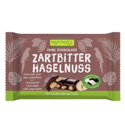 Snack Chocolate Negro-Avellan Rapunz100G Rapunzel