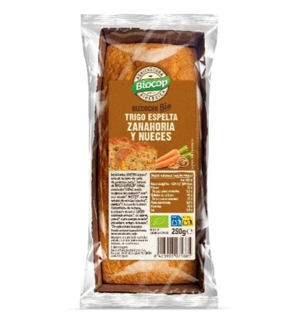 Bizcocho T.Espelta Zanahoria Nueces Biocop 250 G Biocop