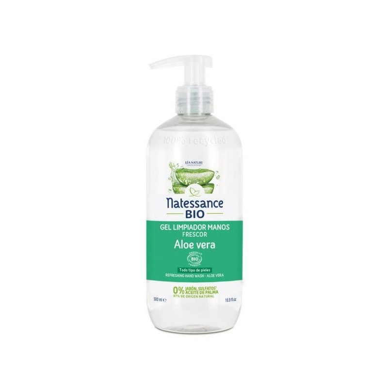 Gel Limpiador Manos Aloe Vera Natessance 500 Ml Natessance Gel Limpiador Manos Aloe Vera Natessance 500 Ml Natessance