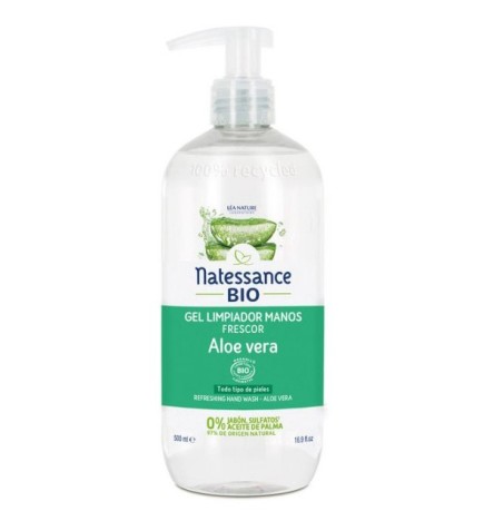 Gel Limpiador Manos Aloe Vera Natessance 500 Ml Natessance