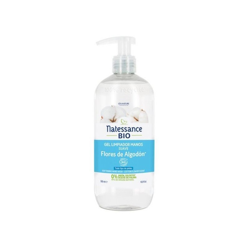 Gel Limpiador Manos Flor Algodon Natessance 500 Ml Natessance Gel Limpiador Manos Flor Algodon Natessance 500 Ml Natessance