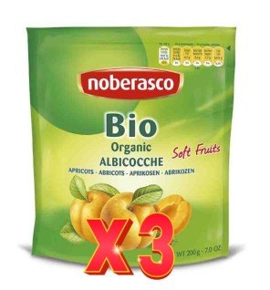 Pack de 3 unidades Albaricoques Blandos S/Hueso Nober. 200G Noberasco