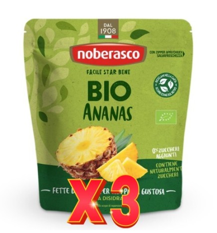 Pack de 3 unidades Piña Blanda Noberasco 80 G Noberasco